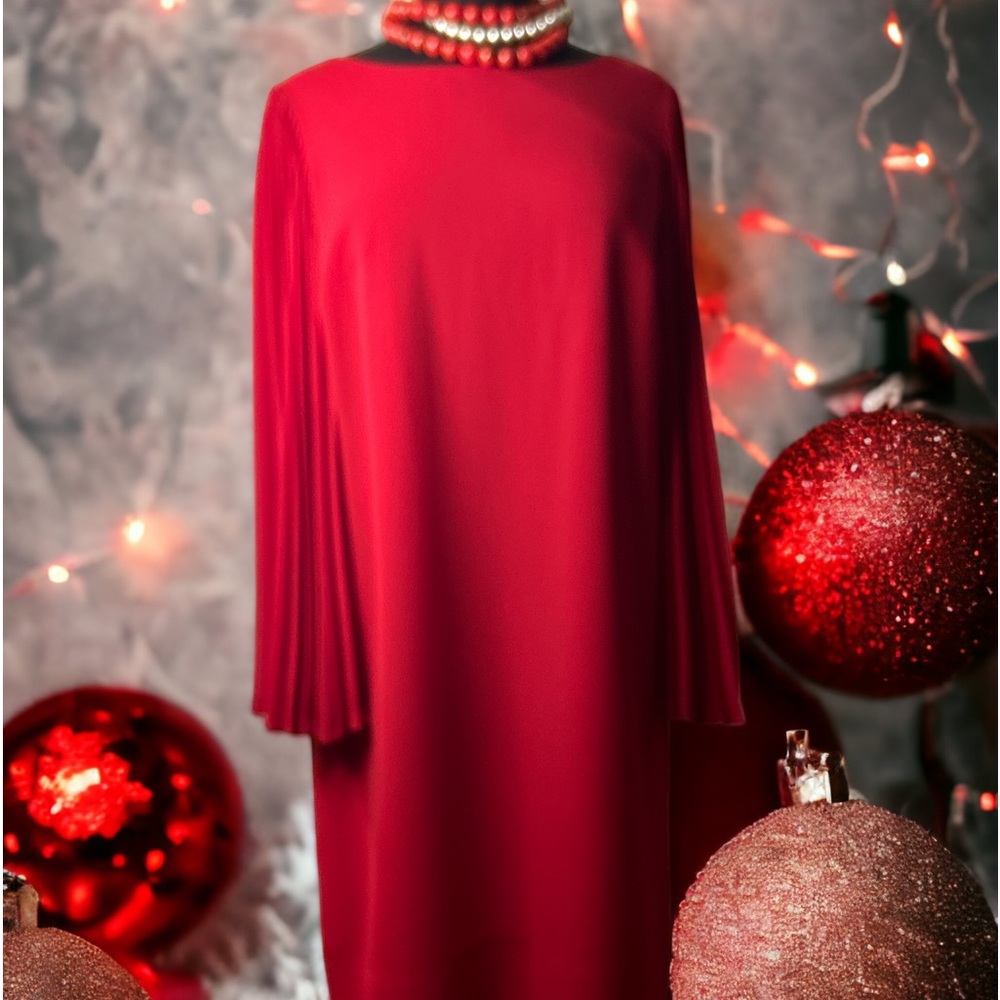 Classy Red Dress…Necklace Not Included…EUC